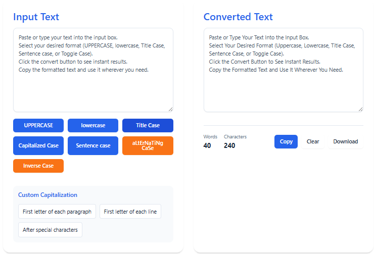 Case Converter - Free Online Text Converter Tool